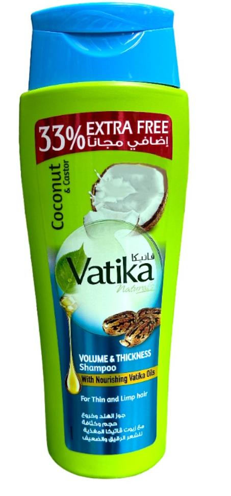 Шампунь для волос Dabur Vatika Увеличивающий объем 33% Экстра, 400 мл