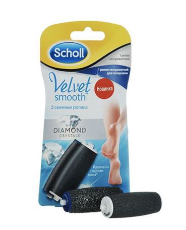 Ролики для электрической пилки Scholl Velvet Smooth средней жёсткости, 2 шт