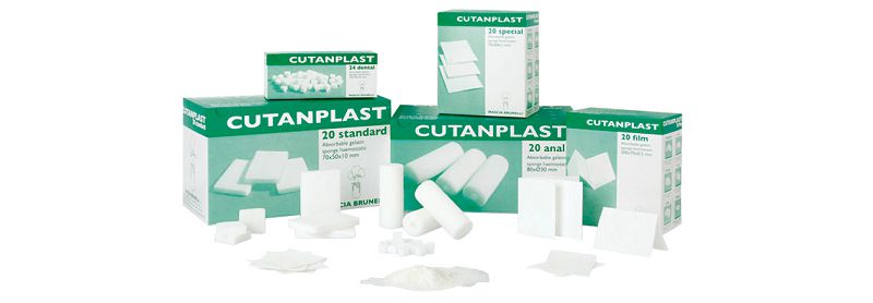 Губка гемостатическая желатиновая Cutanplast Small,  50 х 30 х 10 мм