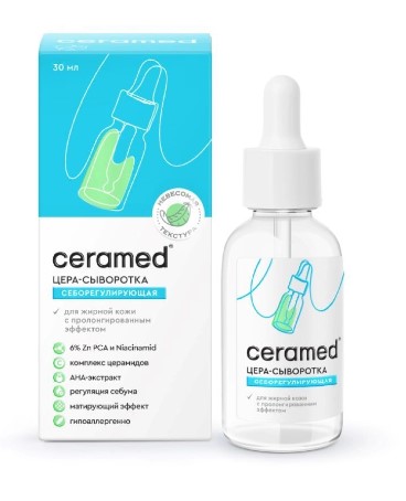 Концентрированная сыворотка для лица Ceramed Себорегулирующая, 30 мл