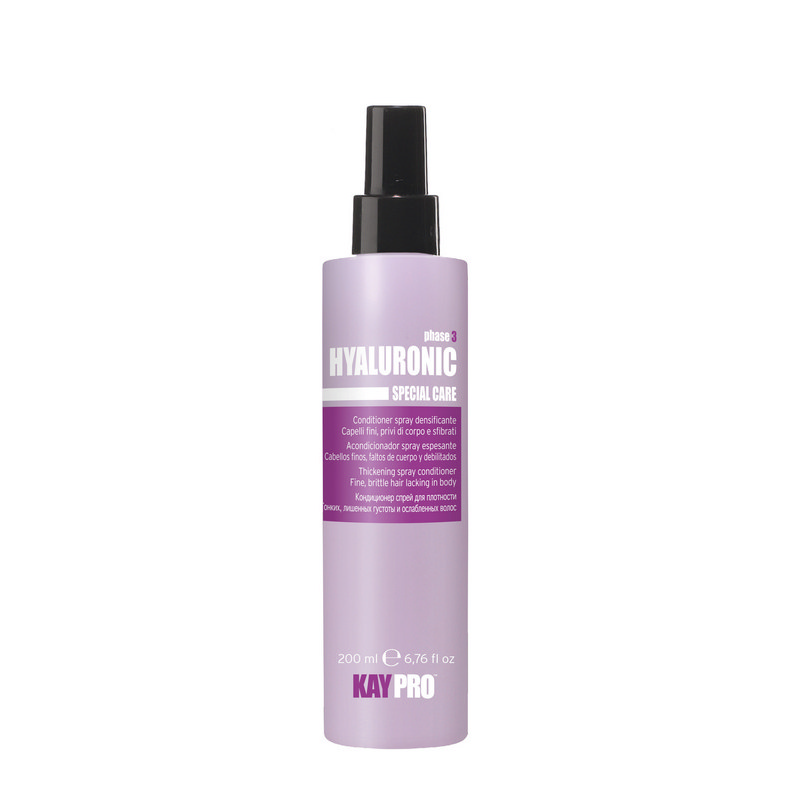 Кондиционер-спрей Kaypro Special Care Hyaluronic с гиалуроновой кислотой для тонких и ослабленных волос, 200 мл