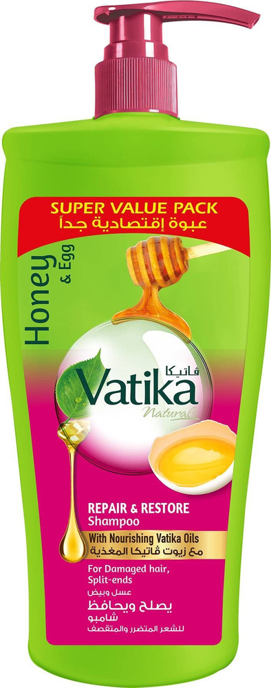Шампунь для волос Dabur Vatika восстанавливающий, 900 мл