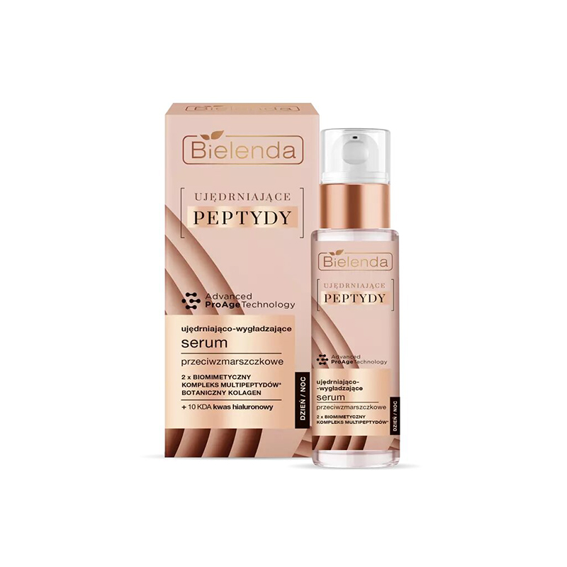 Укрепляющая и разглаживающая сыворотка против морщин с пептидами день/ночь BIELENDA UJEDRNIAJACE PEPTYDY/FIRMING PEPTIDES, 30 мл