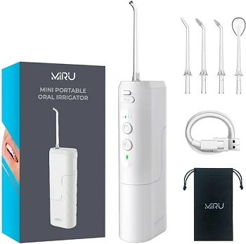 Портативный мини ирригатор  для полости рта MIRU BIP-002, белый